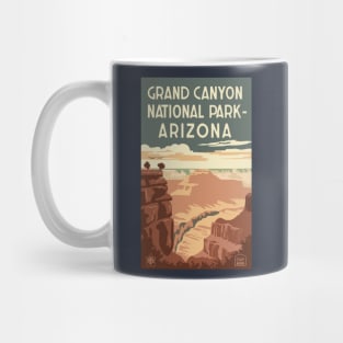 A Vintage Travel Art of the Grand Canyon National Park - Arizona - US Mug